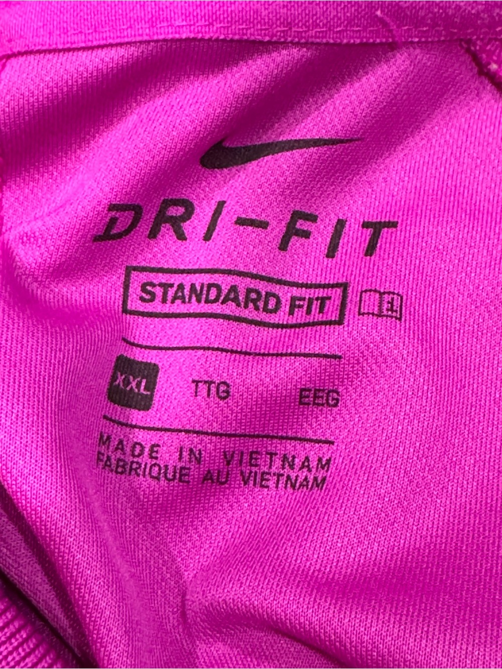 Nike Dri-FIT Victory Solid Golf Polo Shirt Magenta Purple Violet Men XXL - Picture 4 of 5